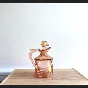 Vintage Heisey Flamingo Pink Twist Cruet